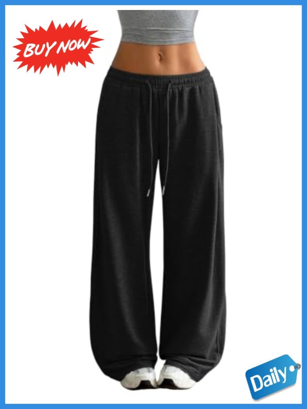 Women Sweatpants Baggy Drawstring Jogger Pants Lightweight Casual